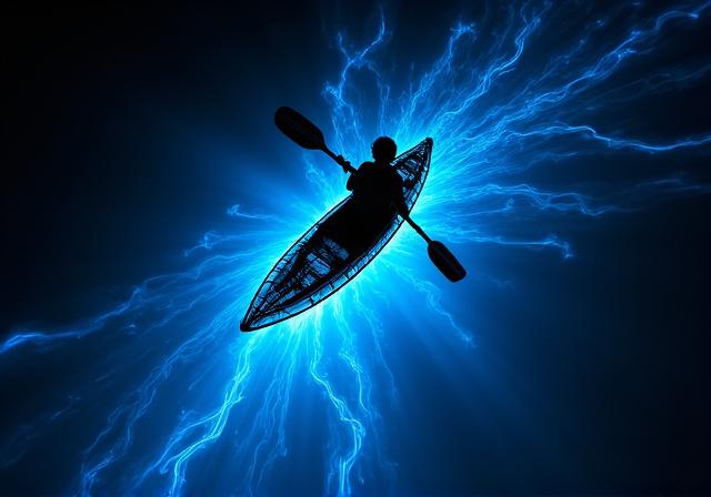 Bioluminescent water in the Andaman Sea